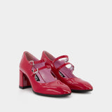 Escarpins Alice - Carel - Cuir Verni - Rouge