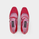 Escarpins Alice - Carel - Cuir Verni - Rouge