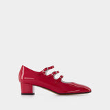 Babies Kina en Cuir Vernis Rouge