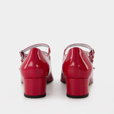 Babies Kina en Cuir Vernis Rouge