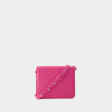 Sac À Bandoulière Michelle - Carel - Cuir - Rose Fushia