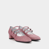 Escarpins Kina - Carel - Cuir - Glitter Rose