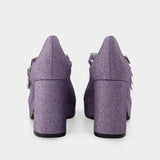Escarpins Pigalle - Carel - Cuir - Mauve