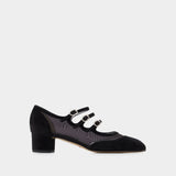 Escarpins Kinight - Carel - Cuir Velours - Noir
