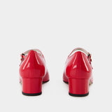 Escarpins Kina - Carel - Cuir Verni - Rouge