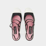 Escarpins Papaya - Carel - Cuir - Noir/Ivoire