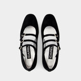 Ballerines Ariana - Carel - Velvet - Noir