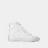 Baskets Zv1747 High en Cuir Blanc