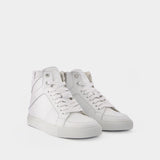 Baskets Zv1747 High en Cuir Blanc