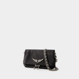 Sac Hobo Rock Nano - Zadig & Voltaire - Cuir - Noir/Argenté