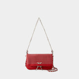 Sac Hobo Rock Nano - Zadig & Voltaire - Cuir - Rouge