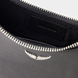Sac Hobo Moonrock Grained - Zadig & Voltaire - Cuir - Noir