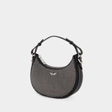 Sac Hobo Moonrock Plumetis - Zadig & Voltaire - Cuir - Noir