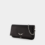 Sac Hobo Rock Minimal - Zadig & Voltaire - Cuir - Noir