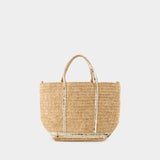 Sac Hobo Moon Raphia Pm - Vanessa Bruno - Raphia - Naturel