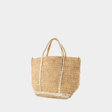 Sac Hobo Moon Raphia Pm - Vanessa Bruno - Raphia - Naturel