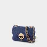 Sac Nano Moon en Cuir Violet