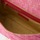 Sac À Bandoulière Moon Mm - Vanessa Bruno - Coton - Rose Fushia