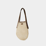 Sac Porté Épaule Filet - Vanessa Bruno - Coton - Beige