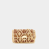 Sac À Bandoulière Nano Moon - Vanessa Bruno - Raphia - Marron