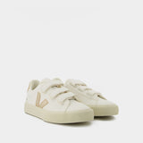 Sneakers Recife Logo - Veja - Cuir - Blanc/Platine