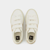 Sneakers Recife Logo - Veja - Cuir - Blanc/Platine