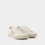 Baskets Campo en Cuir Blanc