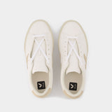 Baskets Campo en Cuir Blanc