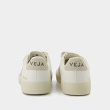 Sneakers Recife Logo - Veja - Cuir - Blanc/Beige