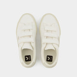 Sneakers Recife Logo - Veja - Cuir - Blanc/Beige