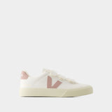 Sneakers Recife Logo - Veja - Cuir - Blanc Babe
