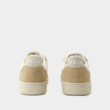 Sneakers V-10 - Veja - Cuir - Blanc Sahara