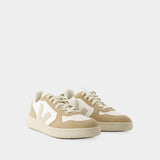 Sneakers V-10 - Veja - Cuir - Blanc Sahara