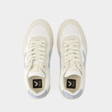 Sneakers V-90 - Veja - Cuir - Blanc Acier