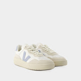 Sneakers V-90 - Veja - Cuir - Blanc Acier