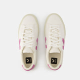 Sneakers Campo - Veja - Cuir - Blanc Mulberry
