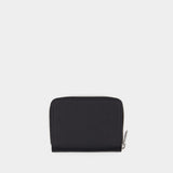 Porte-Monnaie Compact Emmanuel - A.P.C - Cuir - Noir