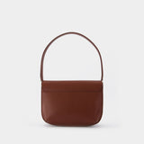 Sac Porté Épaule Sarah - A.P.C. - Cuir - Noisette