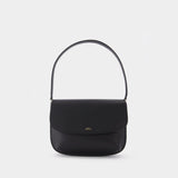 Sac Porté Épaule Sarah - A.P.C. - Cuir - Noir