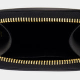 Porte Monnaie Compact Demi Lune Mini - A.P.C - Cuir - Noir
