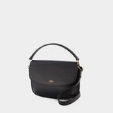 Sac Hobo Sarah A Strap Mini - A.P.C. - Cuir - Noir