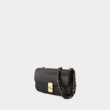 Sac Grace Baguette Chaine - A.P.C. - Cuir - Noir