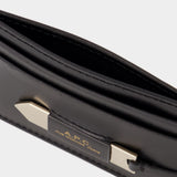 Porte Carte Charlotte - A.P.C. - Cuir - Noir