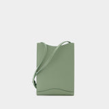 Pochette Neck Pouch Jamie - A.P.C - Cuir - Vert