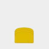 Porte Cartes Demi-Lune - A.P.C - Cuir - Jaune
