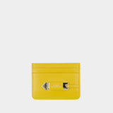 Porte cartes Charlotte - A.P.C - Cuir - Jaune