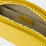 Sac à bandoulière Demi-lune - A.P.C - Cuir - Jaune