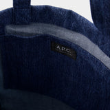 Tote Bag Lou - A.P.C - Tissu - Bleu