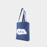 Tote Bag Lou - A.P.C - Tissu - Bleu