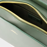Sac à Bandoulière Demi-Lune - A.P.C. - Cuir - Vert